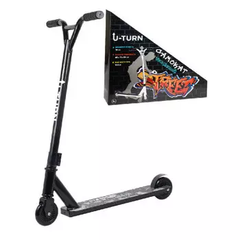 Самокат трюковый 65 x11 x84 см колеса 10 см вес 100 кг черный в/к смк-0993