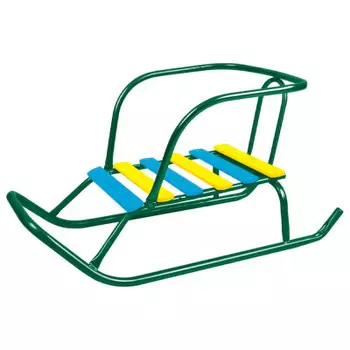 Санки детские ника ветерок 5+ зеленый в5+/з