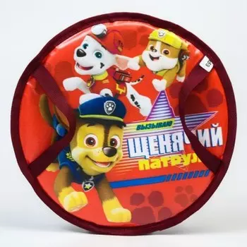 Санки-ледянки мягкие d35 см щенячий патруль красный 7044716