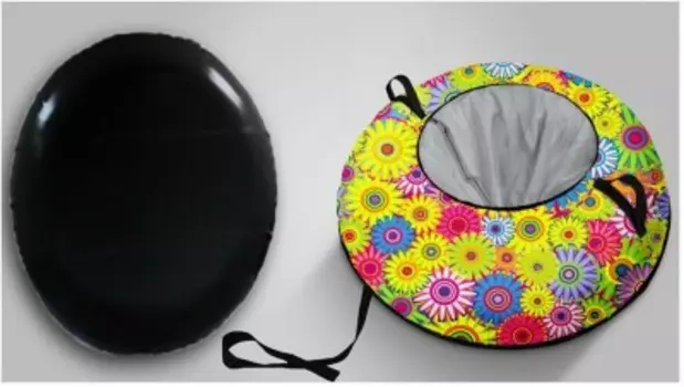 Санки-ватрушка фани сани цветочки 100 см 80908