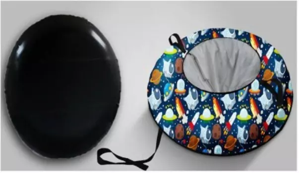 Санки-ватрушка фани сани ракета 100 см синий 80922