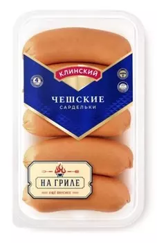 Сардельки чешские 450 г мга мясной продукт кат.б клинский м-т
