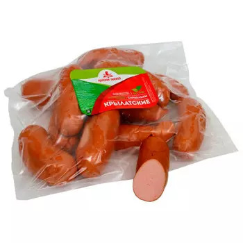 Сардельки крылатские 3 сорт изделие колбасное из мяса птицы красная поляна