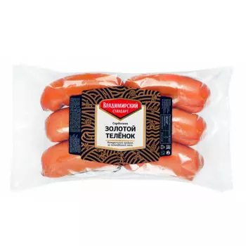 Сардельки золотой теленок колбасное изделие мясной продукт кат.в владимирский стандарт