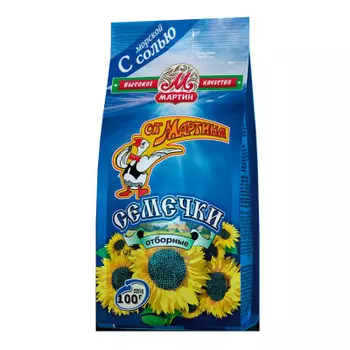 Семечки подсолнечника от мартина 100г соленые