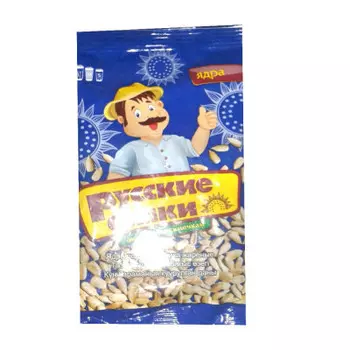 Семечки подсолнечника русские семки 50г очищенные