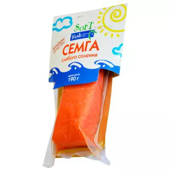 Семга фреш тест 190г филе кусок с/с в/уп