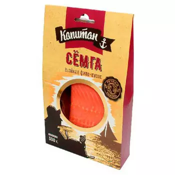 Семга с/с кусок 300г в/у капитан