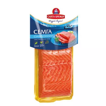 Семга санта бремор 150г филе кусок с/с в/уп
