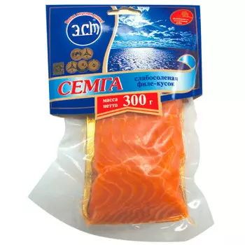 Семга слабосоленая ЄСТ кусок филе 300г