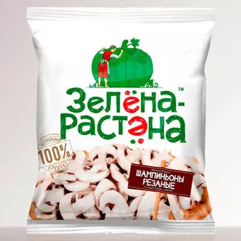 Шампиньоны резаные замороженные 400г зелена-растена