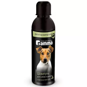 Шампунь для собак антипаразитарный Гамма 250мл