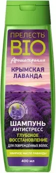 Шампунь прелесть био 400 мл антистресс крымская лаванда для поврежденных волос