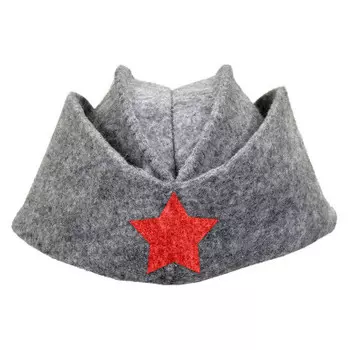 Шапка для бани банные штучки пилотка со звездой