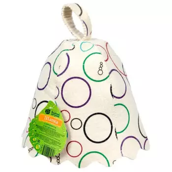 Шапка для бани банные штучки войлок с орнаментом в ассортименте 40136