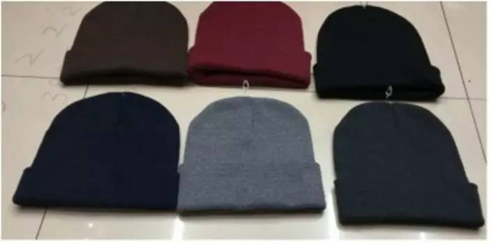 Шапка мужская витарио цвет бордовый