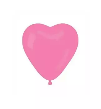 Шар бикей сердце пастель розовый