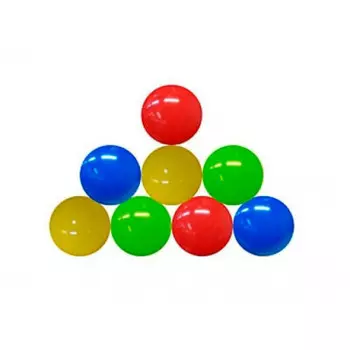 Шарики пластиковые для сухого бассейна 8,5см 8шт цветные и-1496