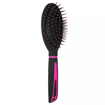 Щетка для волос Beauty Style артхаус овальная черно-розовая 45401