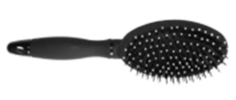Щетка для волос студио стайл черная массажная овальная 58808