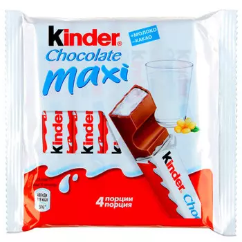 Шоколад Kinder Maxi 84г т-4 молочный с молочной начинкой