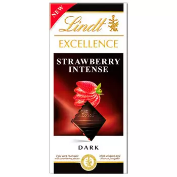 Шоколад Lindt Excellence 100 г клубника горький