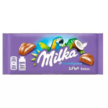Шоколад Milka 100 г пористый с кокосом Mondelez
