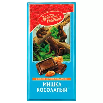 Шоколад Мишка косолапый 75г Красный Октябрь