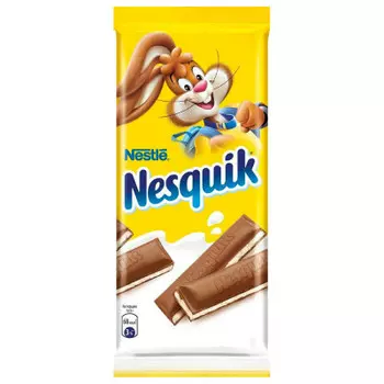 Шоколад Nesquik 100 г молочный шоколад с молочной начинкой Nestle