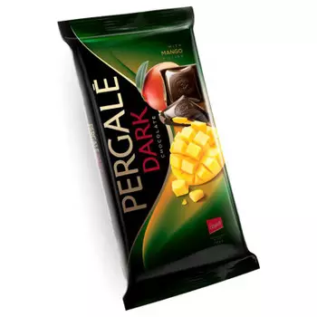 Шоколад пергале 100 г темный с начинкой из манго