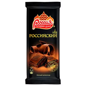 Шоколад Российский 90 г темный Nestle