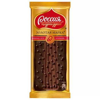 Шоколад Россия золотая марка дуэт 85 г в горьком Nestle