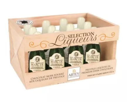 Шоколадные конфеты в наборах бутылочки шампанского 155 г абтэй