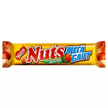 Шоколадный батончик натс мегабайт 66 г россия