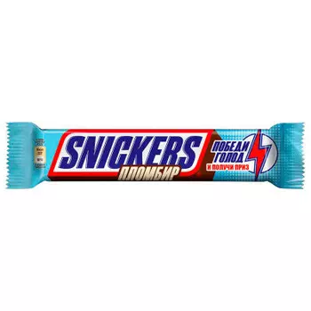 Шоколадный батончик Snickers пломбир 81г