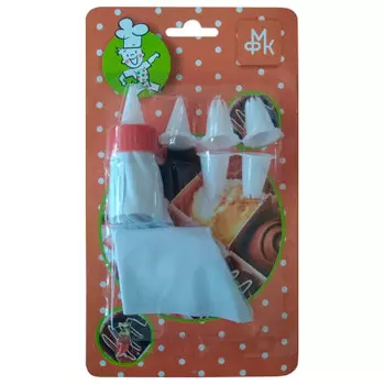 Шприц-декоратор кулинарный 6 насадок mfk512