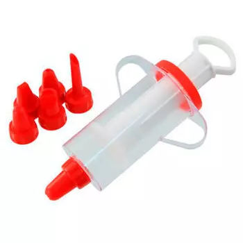 Шприц кондитерский 6 насадок факельман 42803