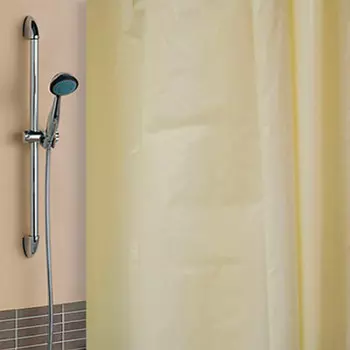 Штора для ванной 180*180см Клевер цветная полиэтилен+10 колец