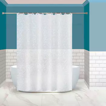 Штора для ванной 200*180 см мастер хаус кружево