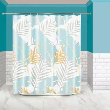 Штора для ванной 200*180 см мастер хаус тропики полиэстер