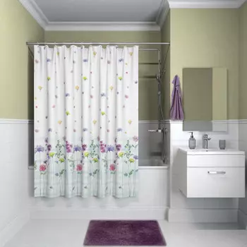Штора для ванной комнаты иддис 180*180 см базовый полиэстер b12 p118 i11