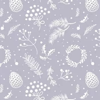 Скатерть 120*145 см бонита новогодняя серый