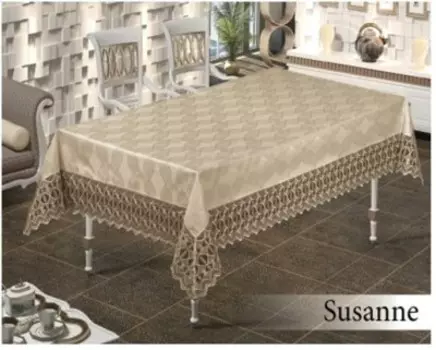Скатерть 160 х220 susanne кофейный