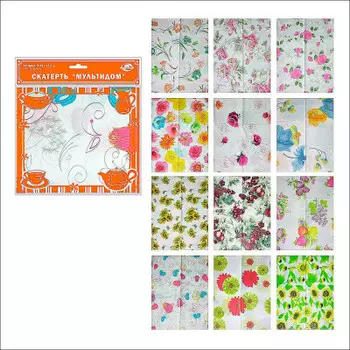 Скатерть МультиДом 152*228см винил lc65-9