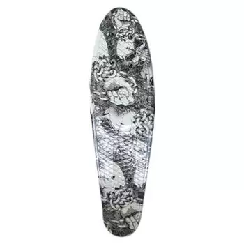 Скейтборд граффити серый 3142
