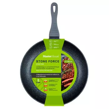 Сковорода 28 см мастер хаус шеф карло индукция мраморное покрытие 75189