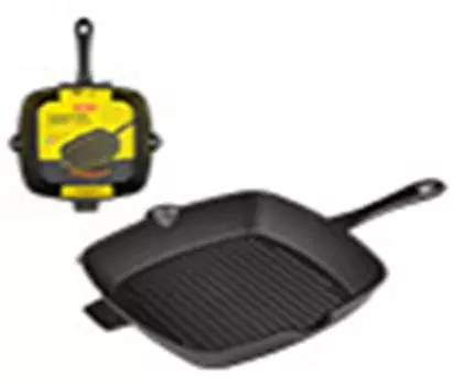 Сковорода-гриль 26*26 см маллони квадратная чугунная gpr-26 c 985043