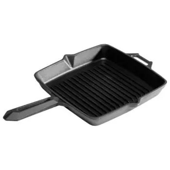 Сковорода-гриль 28см Forester д/стейков из мяса/птицы/рыбы чугунная