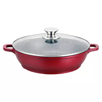 Сковорода-сотейник 24 см агнесс крышка индукция 932-240