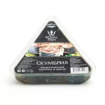 Скумбрия атлантическая 300г роял фиш кусочки в масле